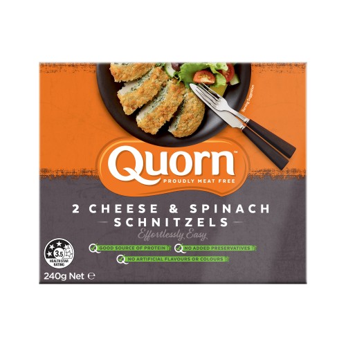 Cheese & Spinach Schnitzel