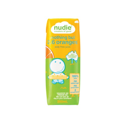 Nothing But Orange Juice Kids Tetra 3pk