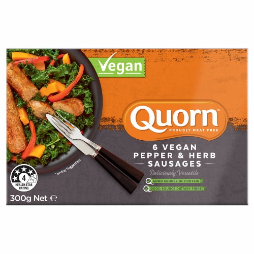 Vegan Pepper & Herb Sausages