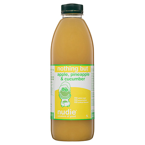 Fresh apple, pineapple & cucumber juice
